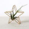 Goldene Pentagramm-Dekorationen Ornamente mit Metallmaterial